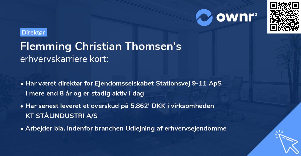 Flemming Christian Thomsen's erhvervskarriere kort