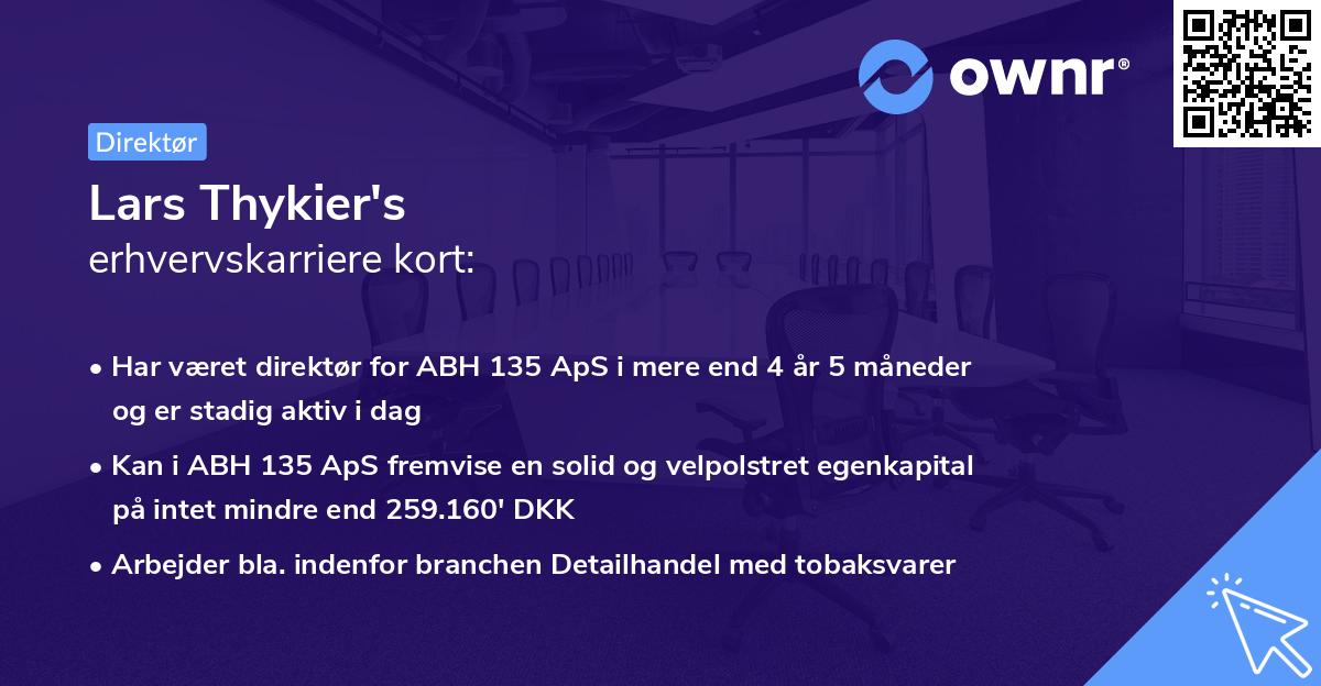 Lars Thykier's erhvervskarriere kort