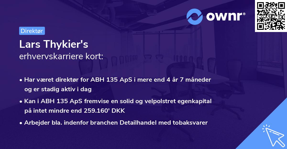 Lars Thykier's erhvervskarriere kort
