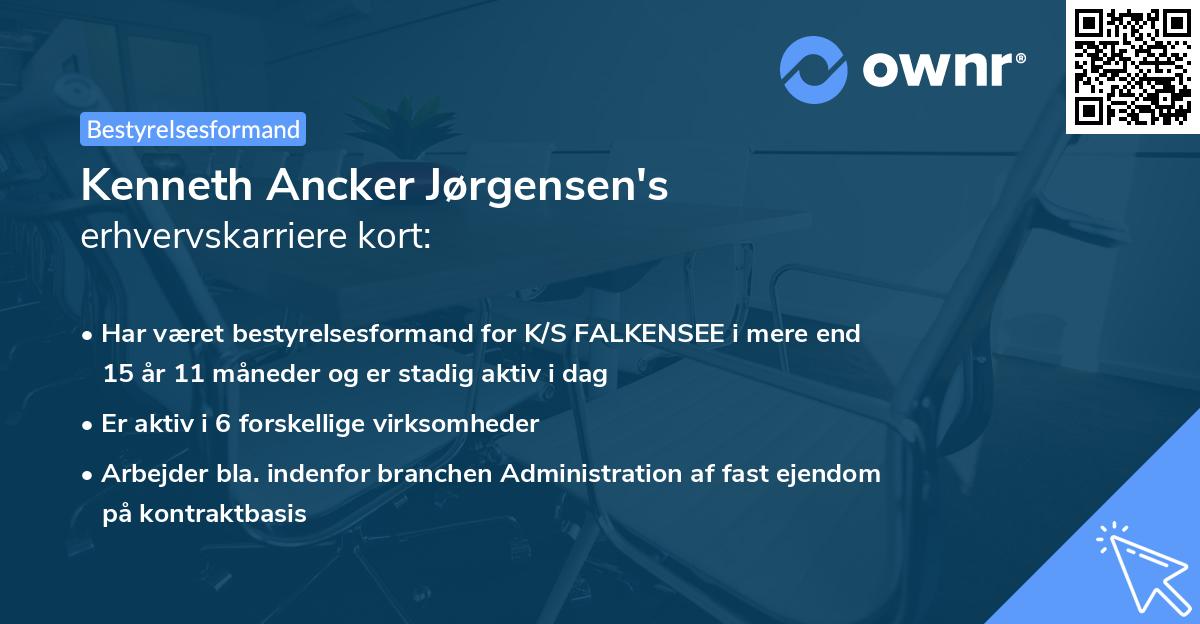 Kenneth Ancker Jørgensen's erhvervskarriere kort