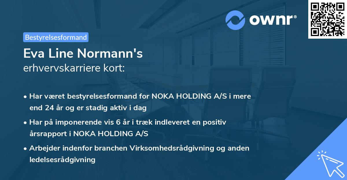 Eva Line Normann's erhvervskarriere kort