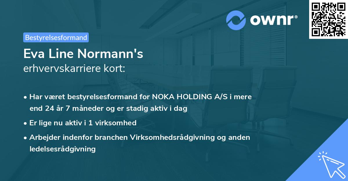 Eva Line Normann's erhvervskarriere kort
