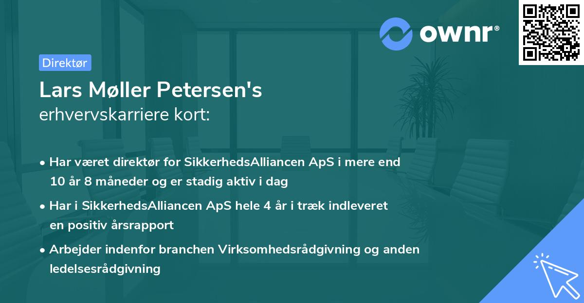 Lars Møller Petersen's erhvervskarriere kort