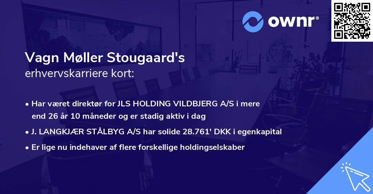 Vagn Møller Stougaard's erhvervskarriere kort