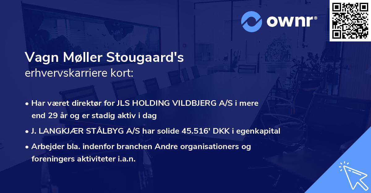Vagn Møller Stougaard's erhvervskarriere kort