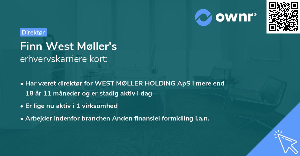 Finn West Møller's erhvervskarriere kort