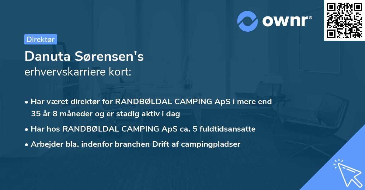 Danuta Sørensen's erhvervskarriere kort