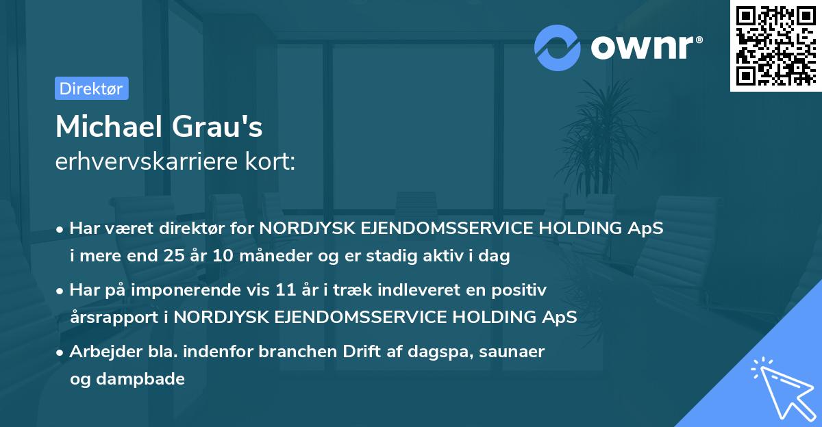 Michael Grau's erhvervskarriere kort