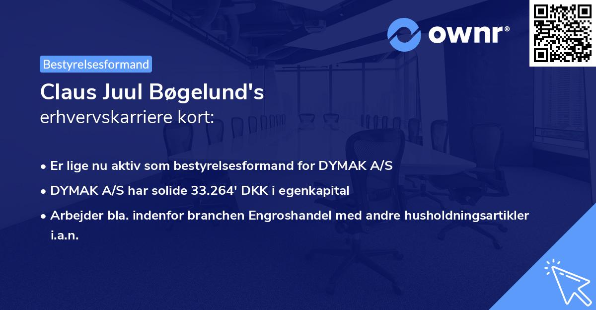 Claus Juul Bøgelund's erhvervskarriere kort