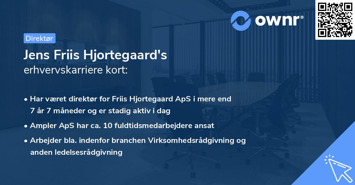 Jens Friis Hjortegaard's erhvervskarriere kort
