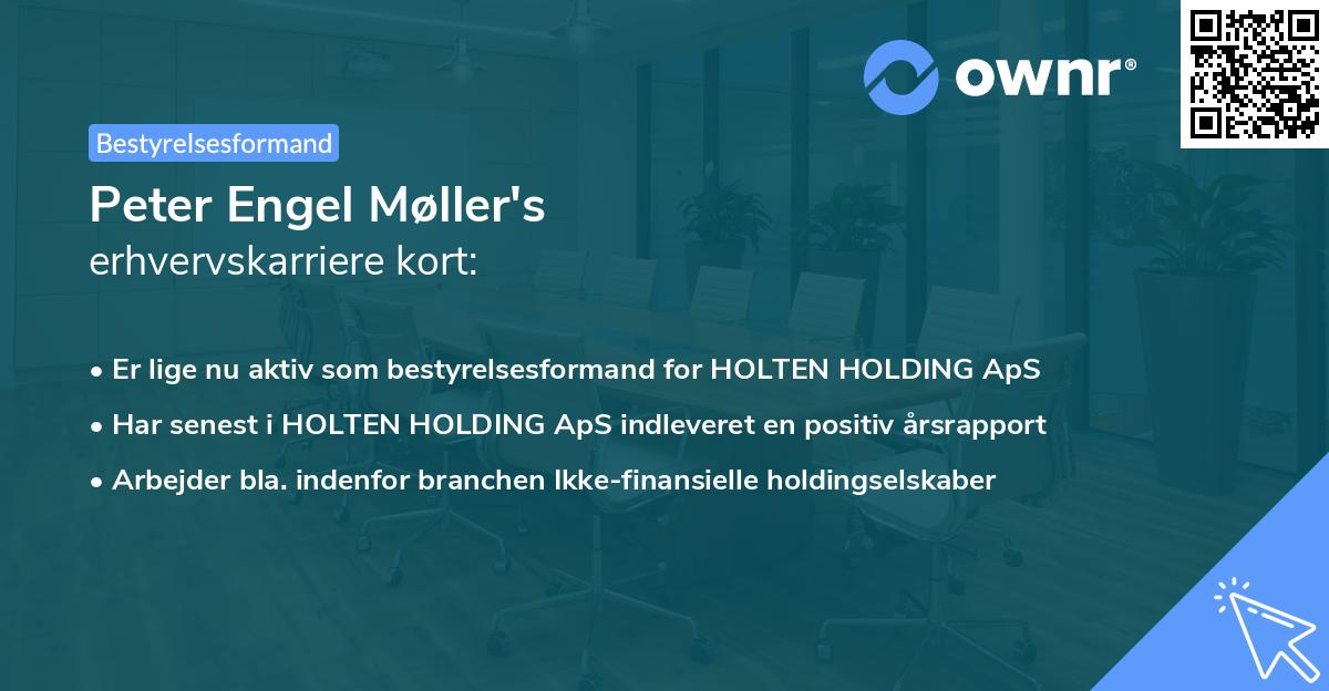 Peter Engel Møller's erhvervskarriere kort
