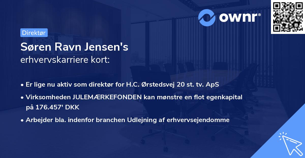 Søren Ravn Jensen's erhvervskarriere kort