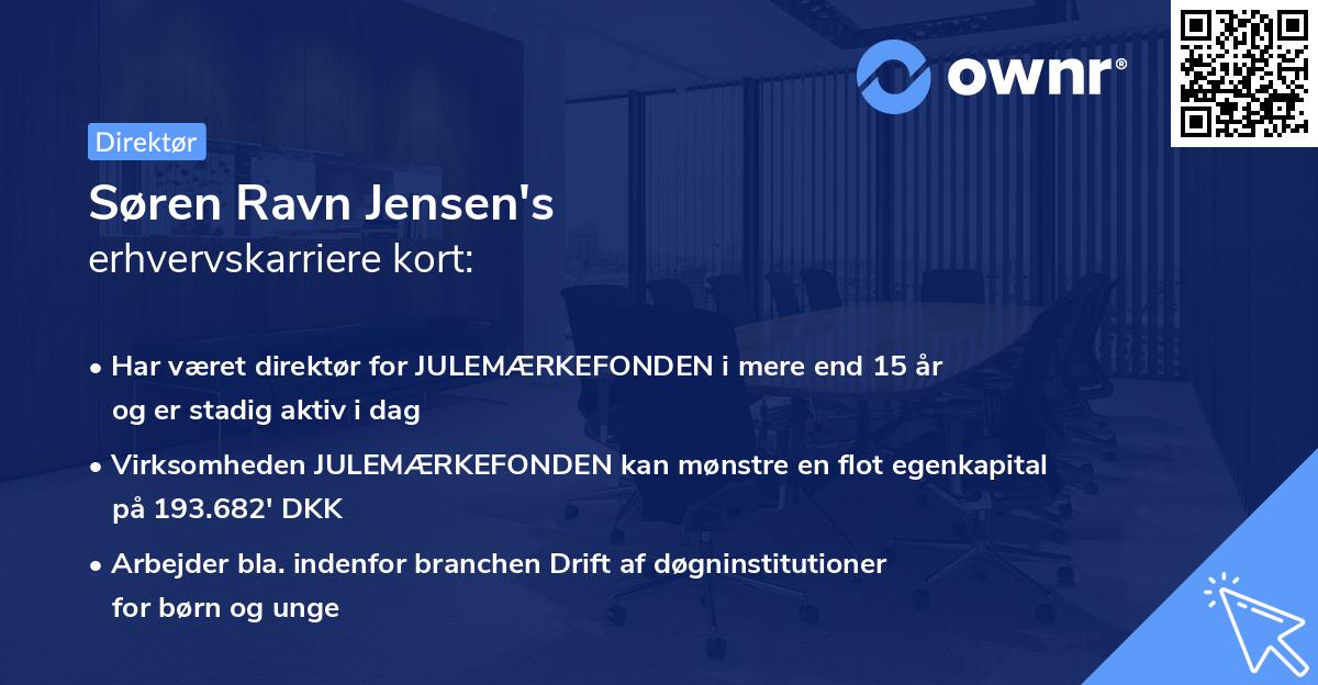 Søren Ravn Jensen's erhvervskarriere kort
