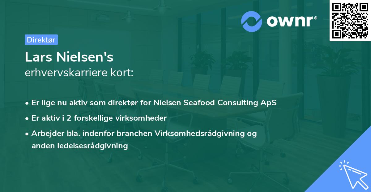 Lars Nielsen's erhvervskarriere kort