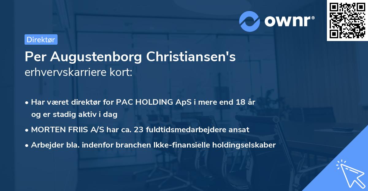 Per Augustenborg Christiansen's erhvervskarriere kort