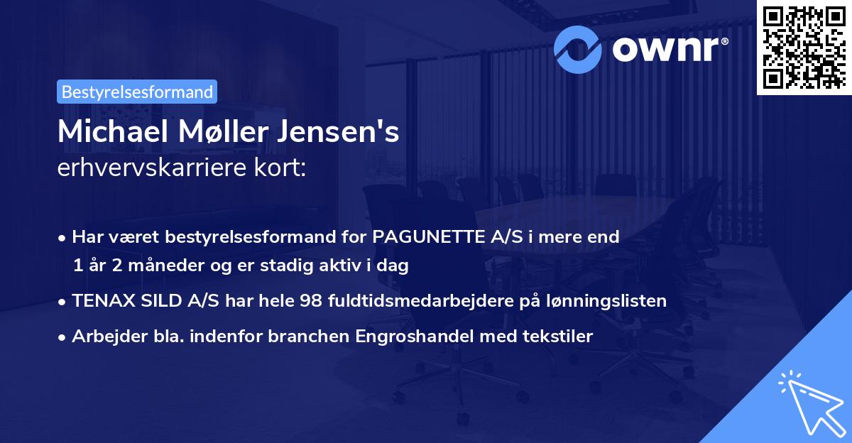 Michael Møller Jensen's erhvervskarriere kort