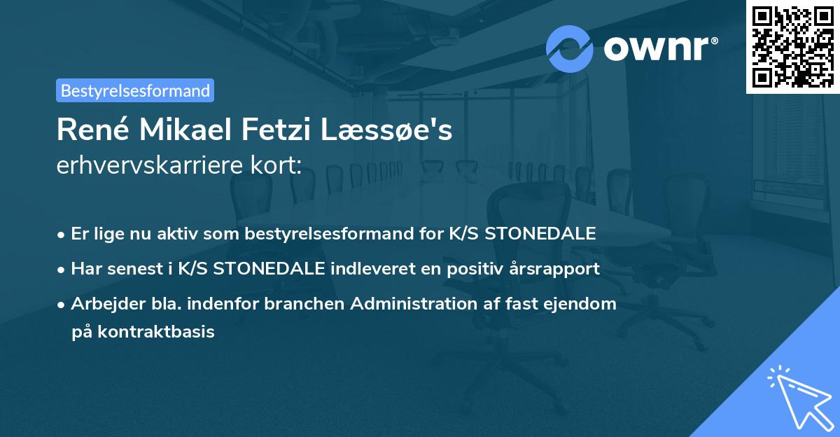 René Mikael Fetzi Læssøe's erhvervskarriere kort