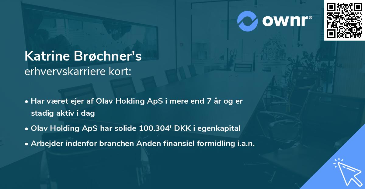 Katrine Brøchner's erhvervskarriere kort