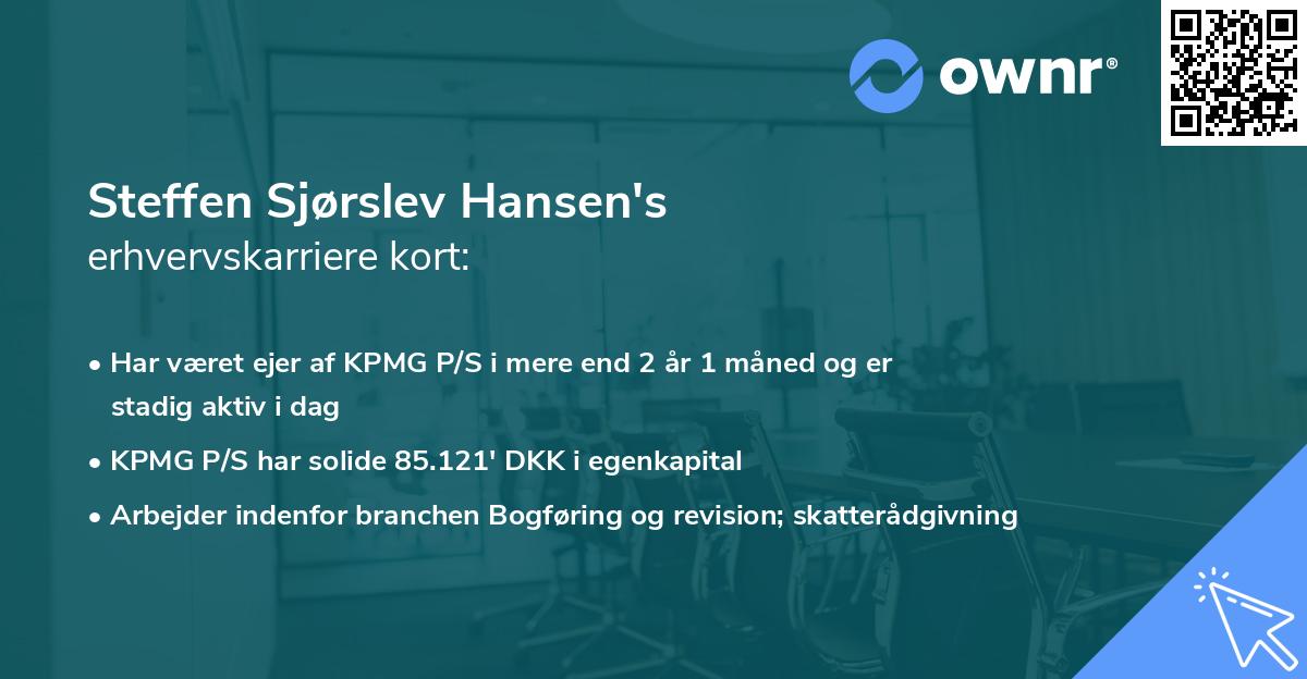 Steffen Sjørslev Hansen's erhvervskarriere kort
