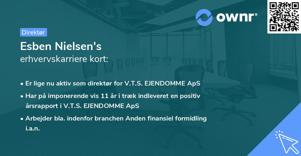 Esben Nielsen's erhvervskarriere kort