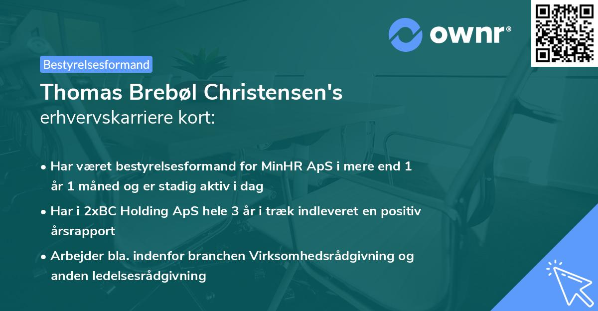 Thomas Brebøl Christensen's erhvervskarriere kort