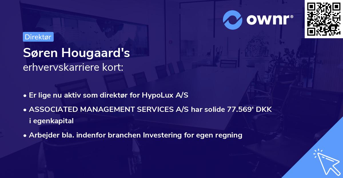 Søren Hougaard's erhvervskarriere kort
