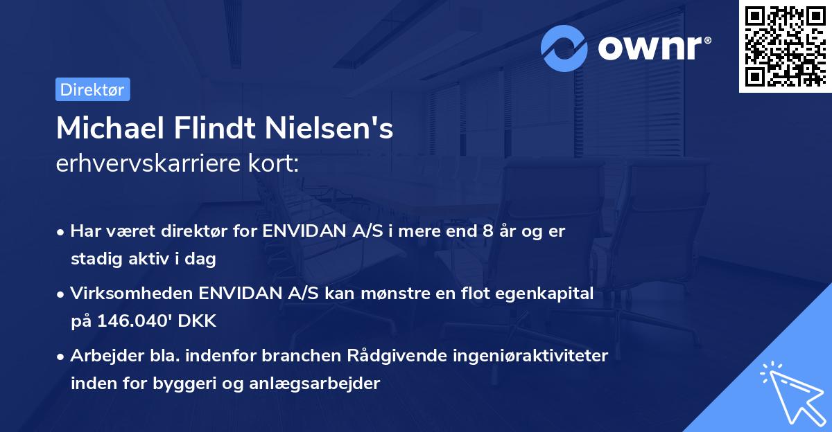 Michael Flindt Nielsen's erhvervskarriere kort