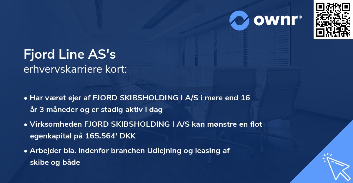 Fjord Line AS's erhvervskarriere kort