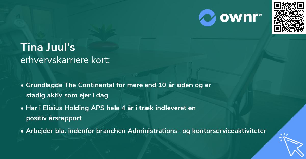 Tina Juul's erhvervskarriere kort