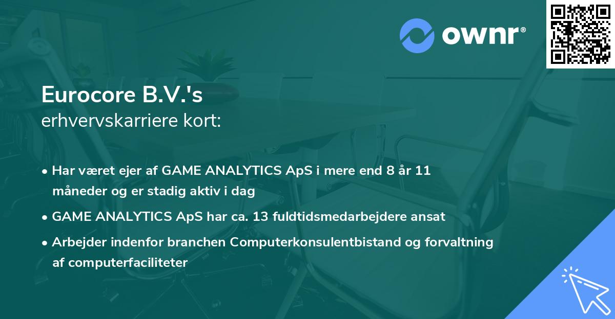 Eurocore B.V.'s erhvervskarriere kort