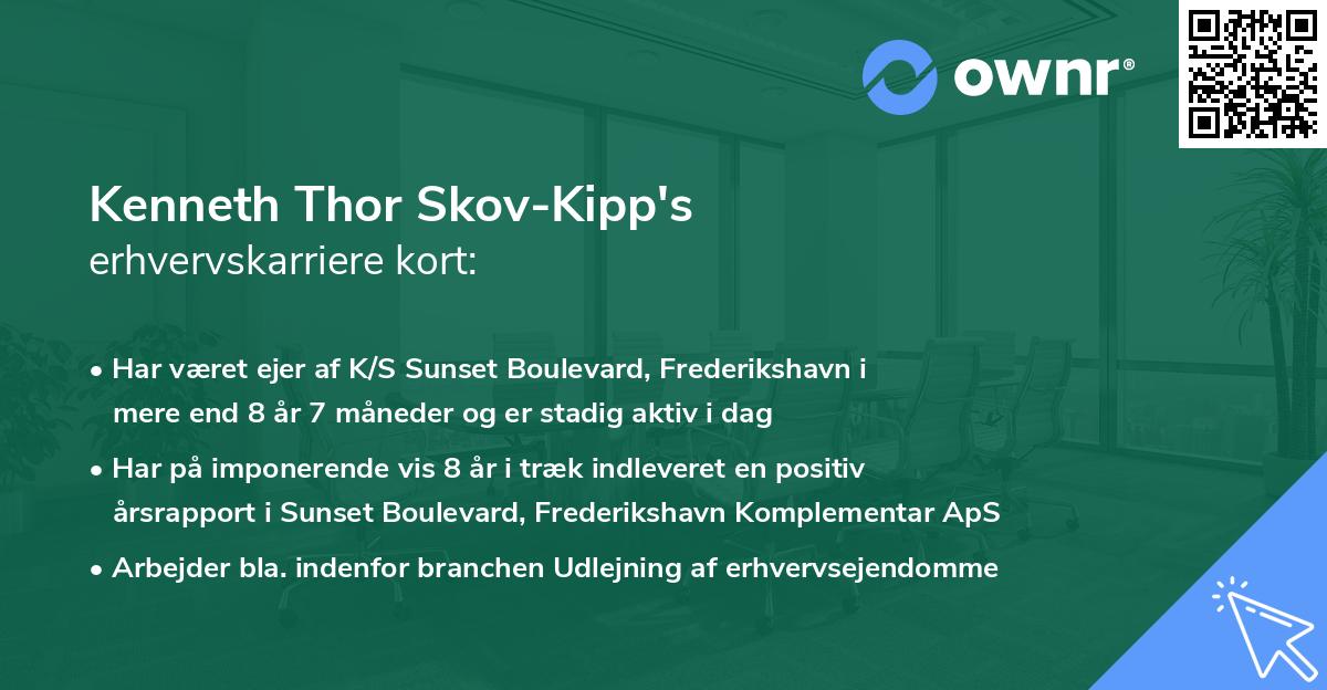 Kenneth Thor Skov-Kipp's erhvervskarriere kort