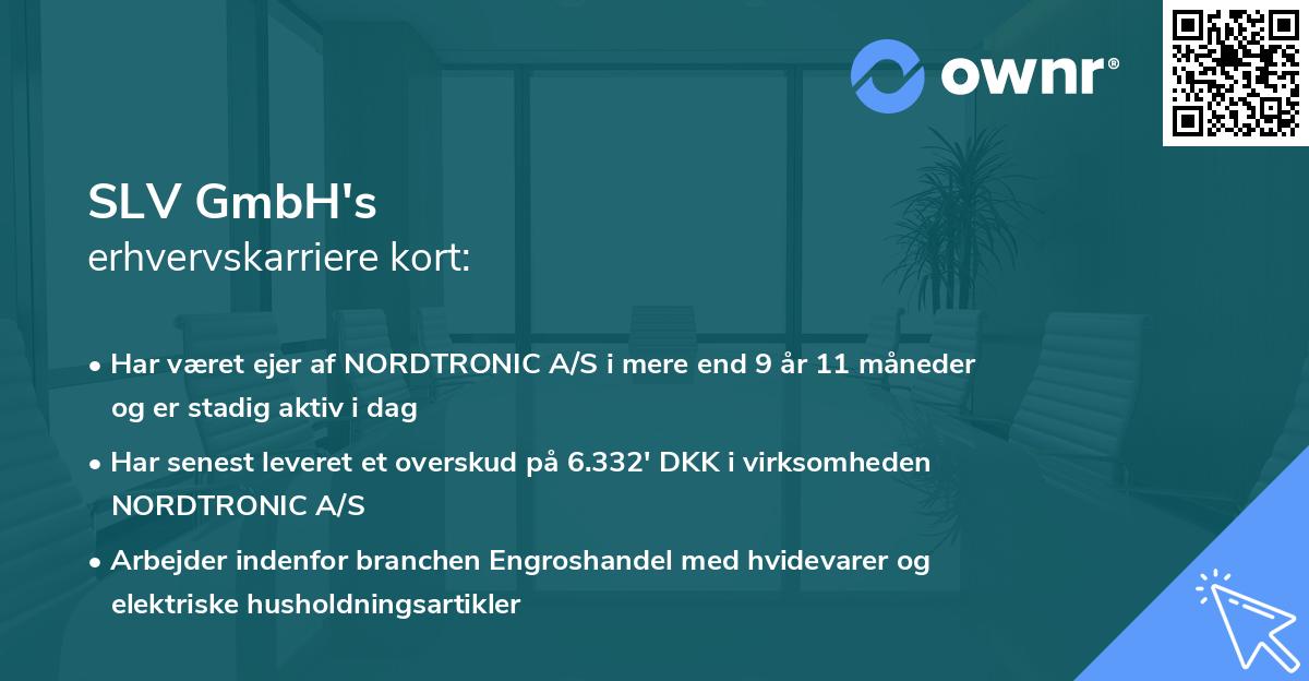 SLV GmbH's erhvervskarriere kort