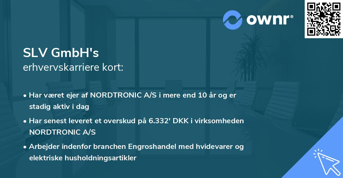 SLV GmbH's erhvervskarriere kort