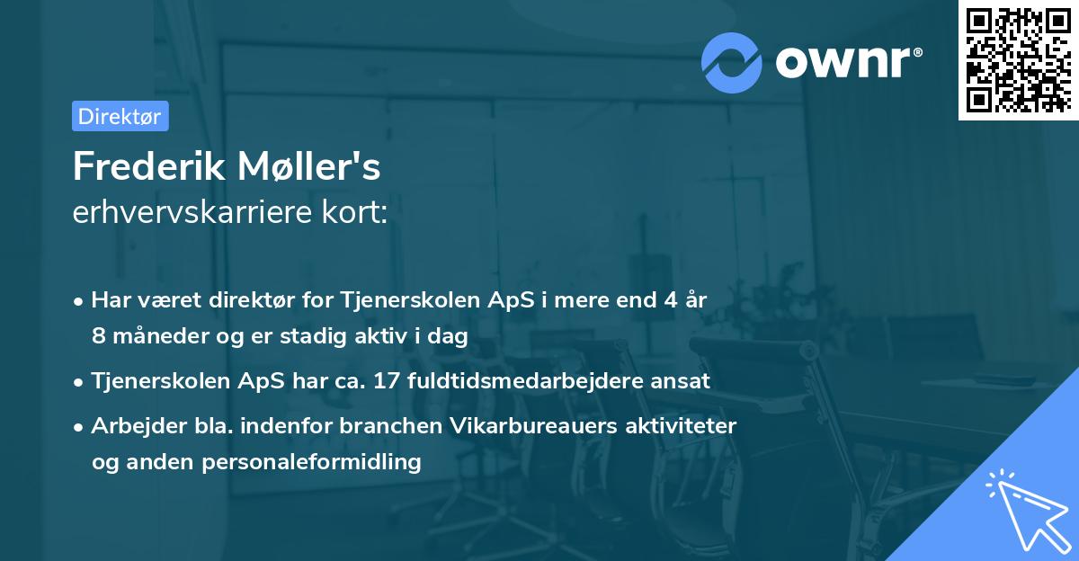 Frederik Møller's erhvervskarriere kort