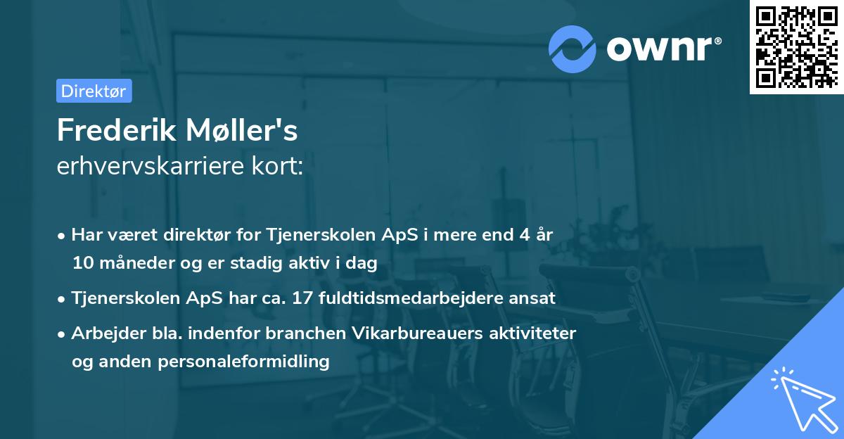 Frederik Møller's erhvervskarriere kort