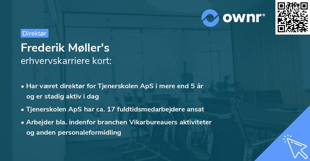 Frederik Møller's erhvervskarriere kort
