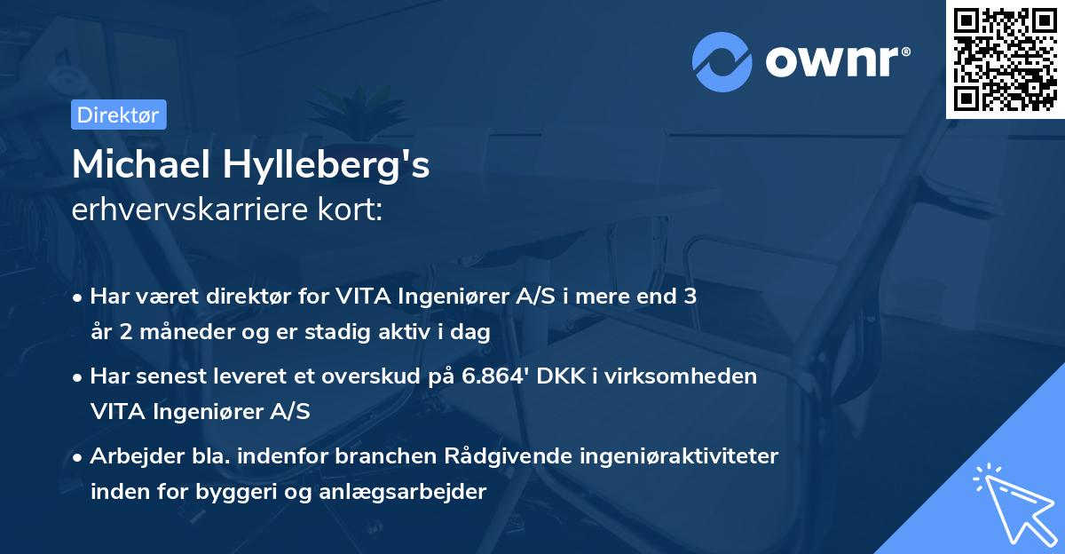Michael Hylleberg's erhvervskarriere kort