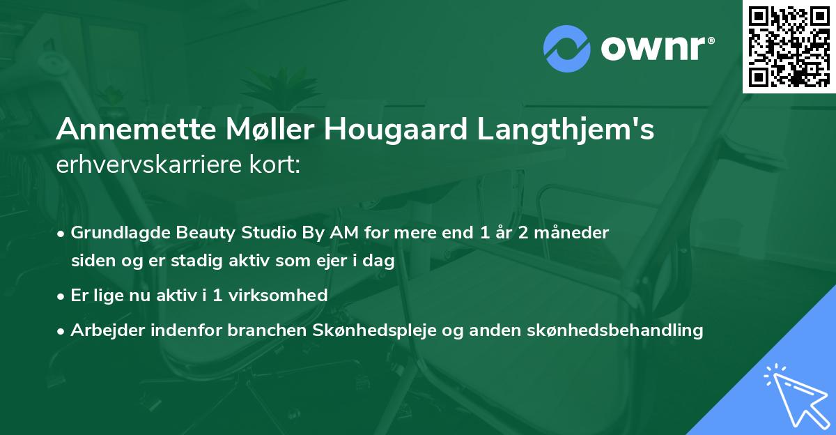 Annemette Møller Hougaard Langthjem's erhvervskarriere kort