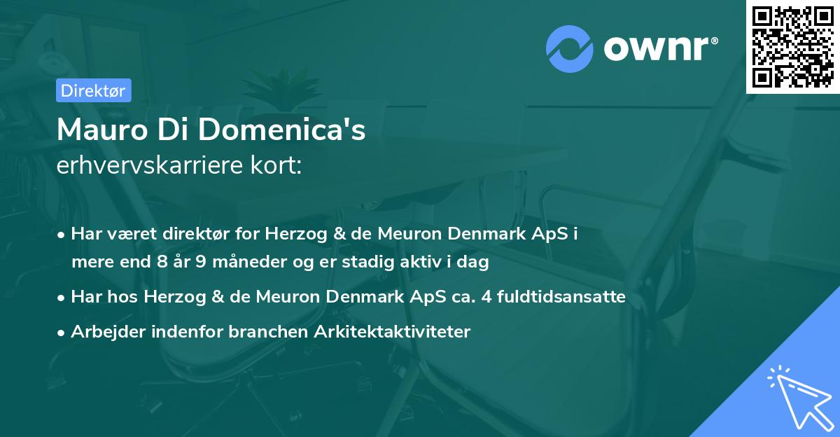 Mauro Di Domenica's erhvervskarriere kort