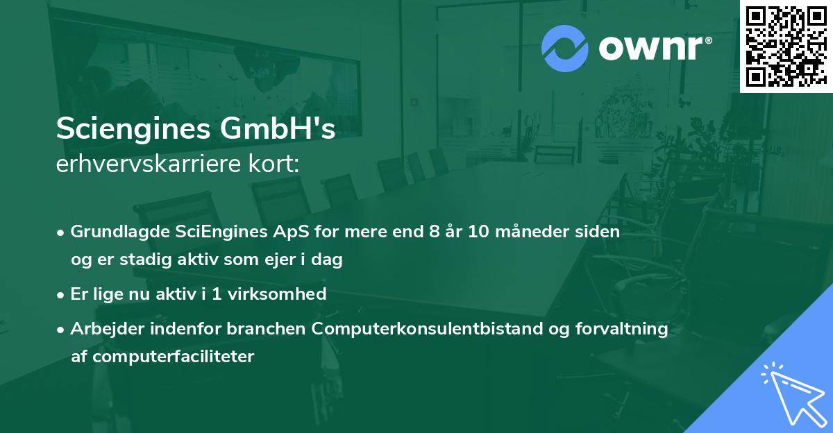 Sciengines GmbH's erhvervskarriere kort