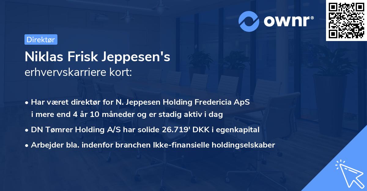 Niklas Frisk Jeppesen's erhvervskarriere kort