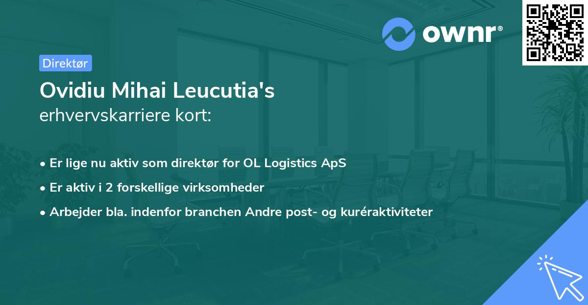 Ovidiu Mihai Leucutia's erhvervskarriere kort