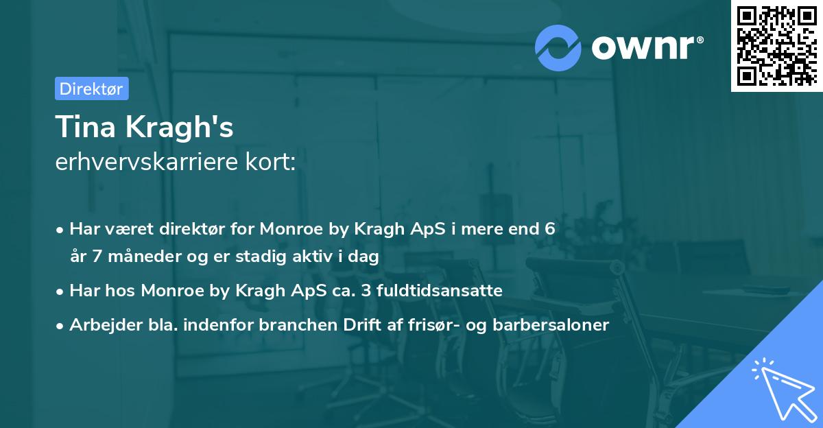 Tina Kragh's erhvervskarriere kort