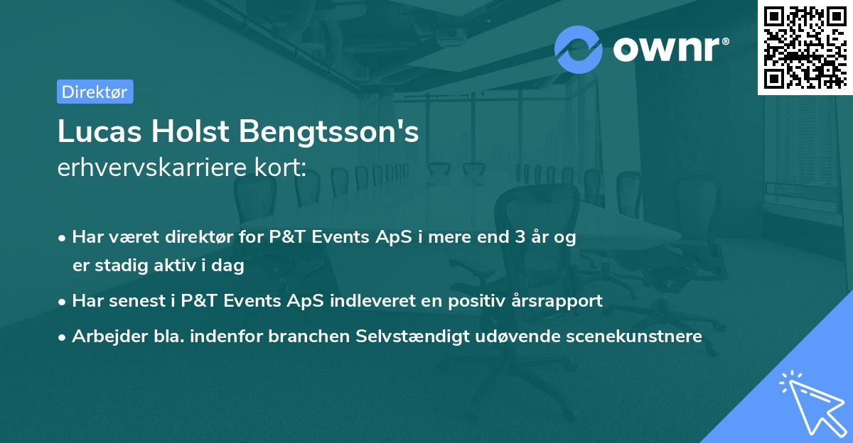 Lucas Holst Bengtsson's erhvervskarriere kort
