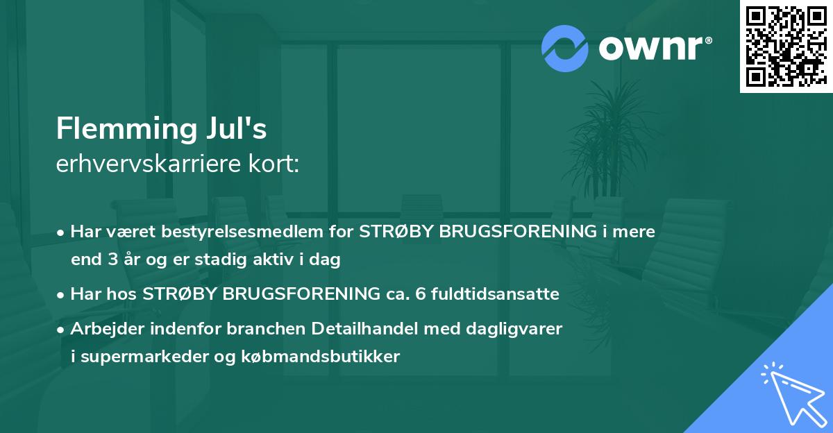 Flemming Jul's erhvervskarriere kort