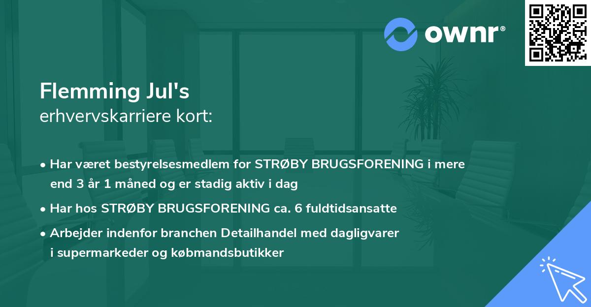 Flemming Jul's erhvervskarriere kort