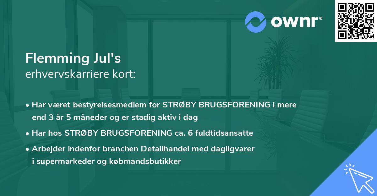 Flemming Jul's erhvervskarriere kort