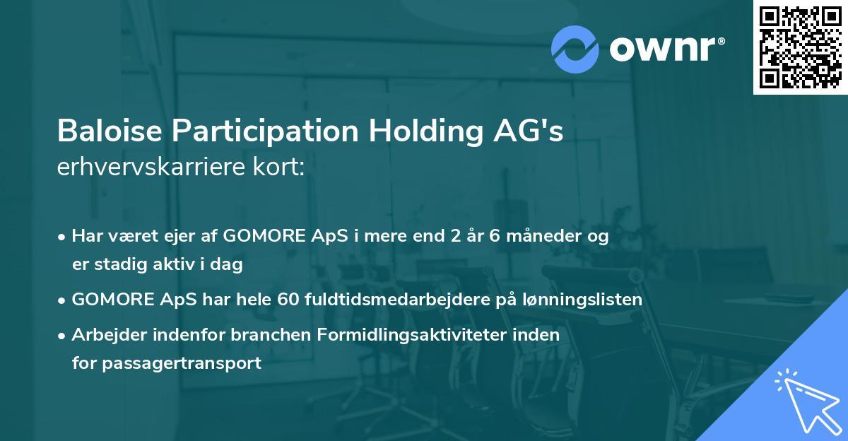 Baloise Participation Holding AG's erhvervskarriere kort