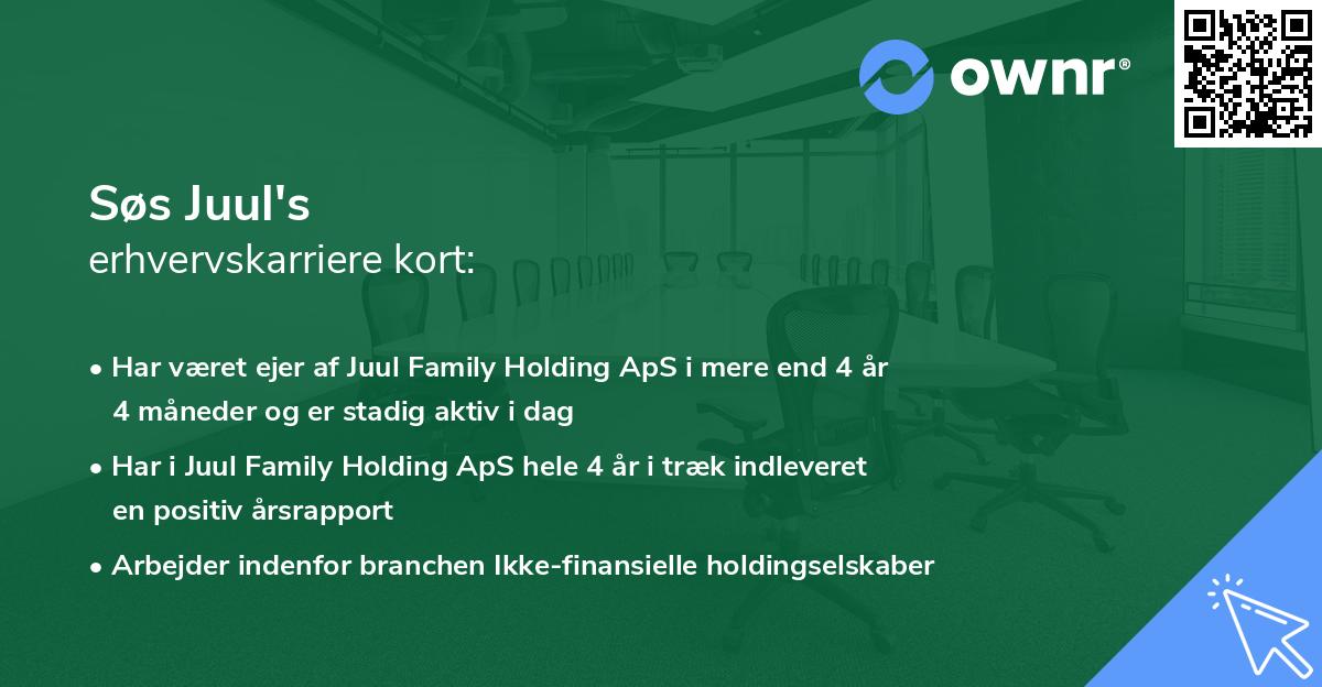 Søs Juul's erhvervskarriere kort