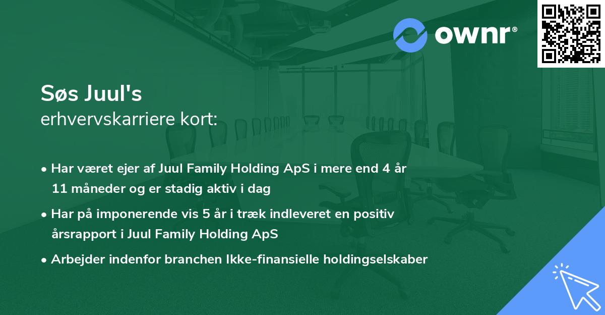 Søs Juul's erhvervskarriere kort